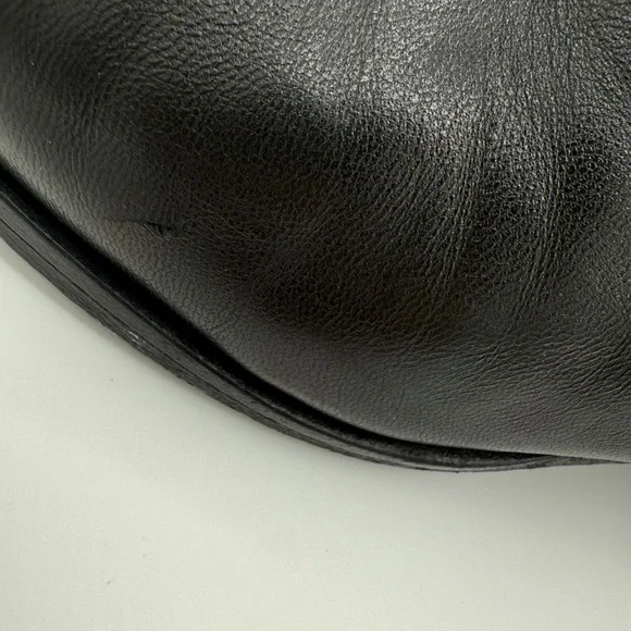 rag & bone Walker Black Leather Block Heel Chelsea Ankle Boots Size 40/10 - Picture 12 of 13